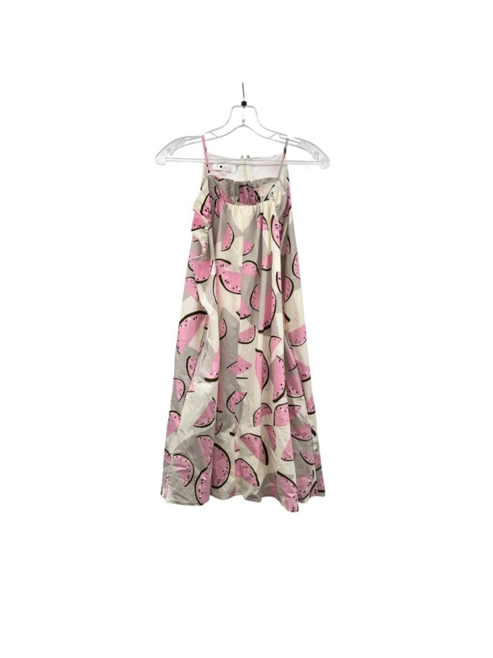 Cory Womens Watermelon Print Halter Dress Shift Riffle Multicolor Size Large